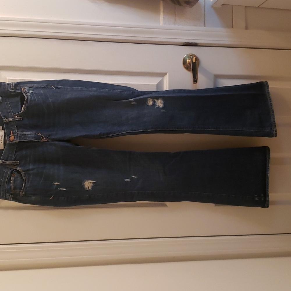 Abercrombie & Fitch Flare Leg Low Rise Vintage Early 2000s Jeans Y2K Siz…